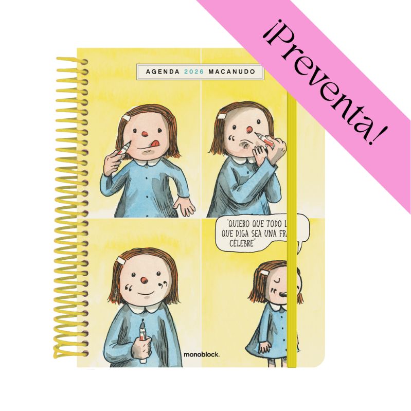 PREVENTA - Agenda Semanal 2026 Monoblock - Macanudo por Liniers