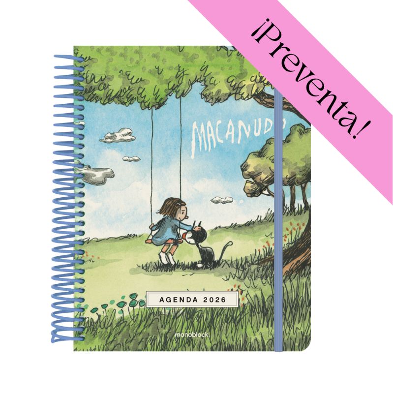 PREVENTA - Agenda Semanal 2026 Monoblock - Macanudo por Liniers