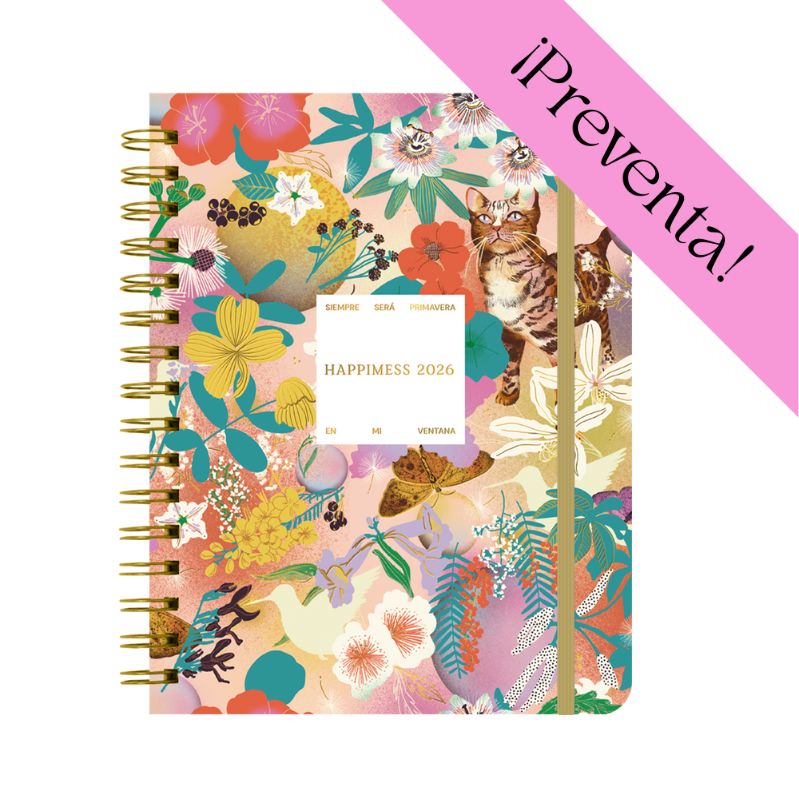 PREVENTA - Agenda Semanal 2026 Monoblock - Happimess