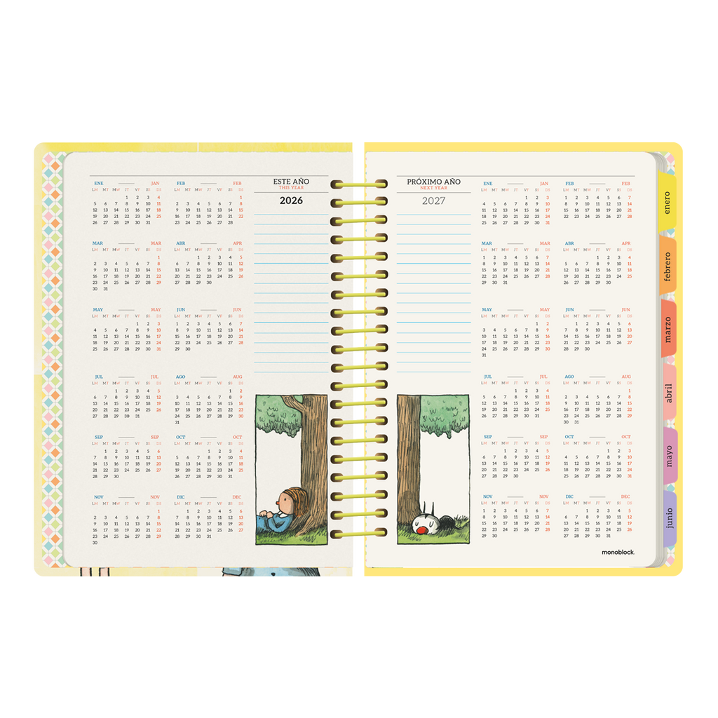 PREVENTA - Agenda Semanal 2026 Monoblock - Macanudo por Liniers