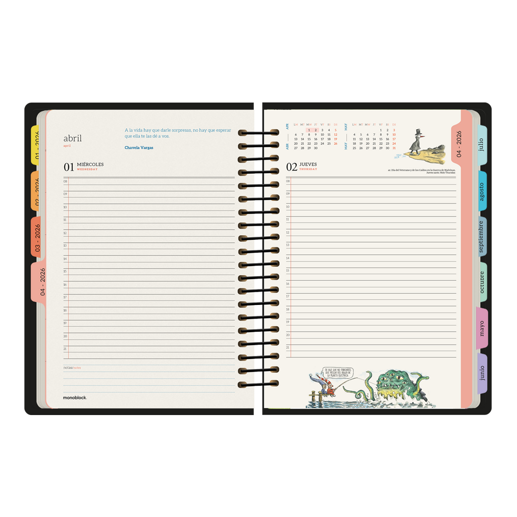 PREVENTA - Agenda Diaria 2026 Monoblock - Macanudo por Liniers