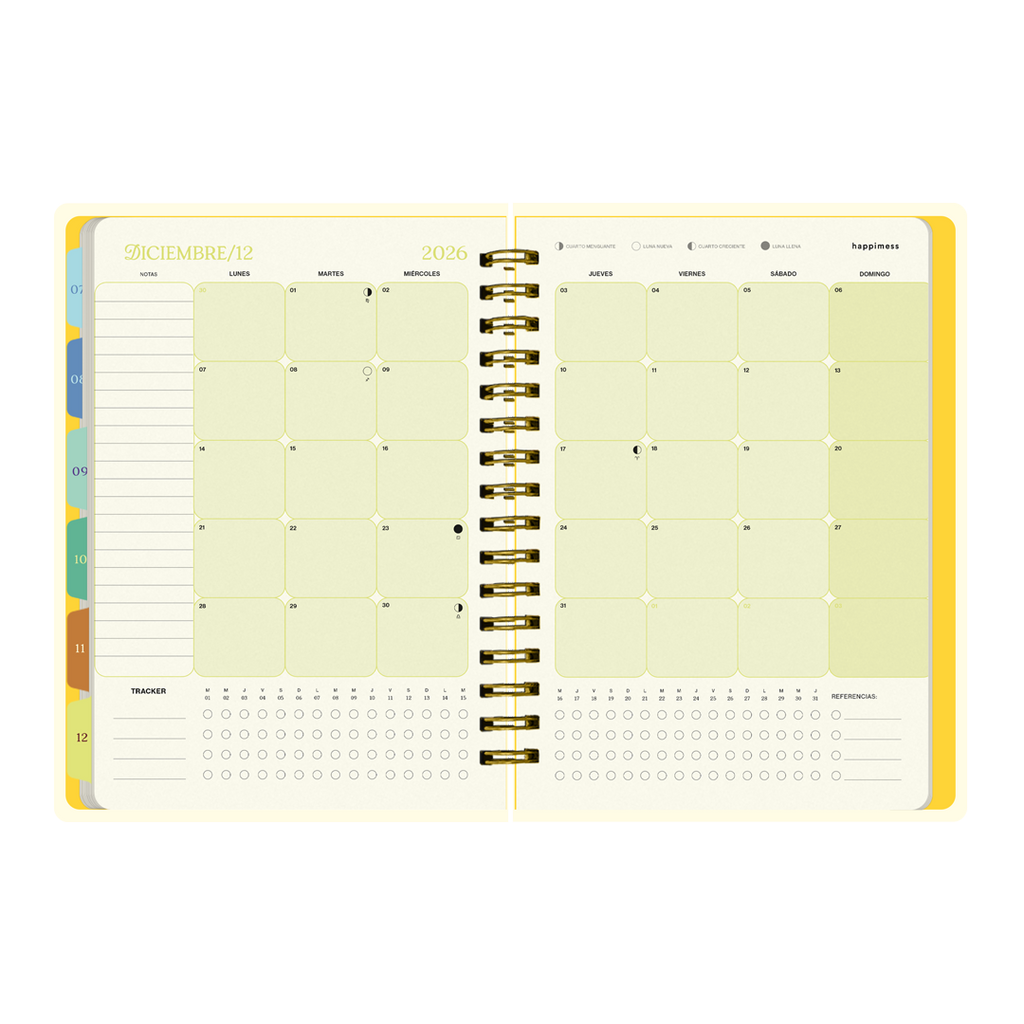 PREVENTA - Agenda Diaria 2026 Monoblock - Happimess