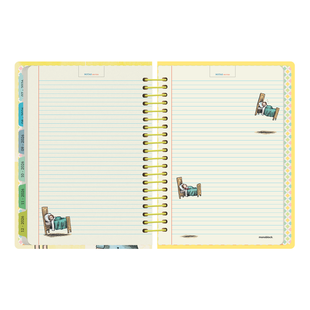 PREVENTA - Agenda Semanal 2026 Monoblock - Macanudo por Liniers