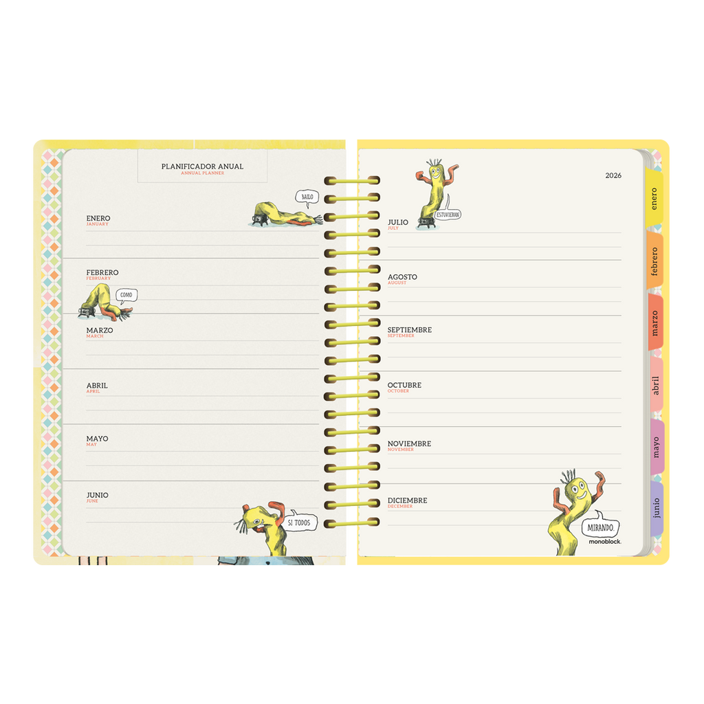 PREVENTA - Agenda Semanal 2026 Monoblock - Macanudo por Liniers