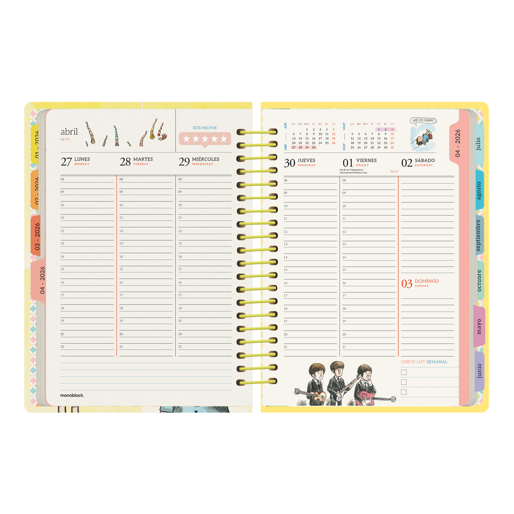 PREVENTA - Agenda Semanal 2026 Monoblock - Macanudo por Liniers