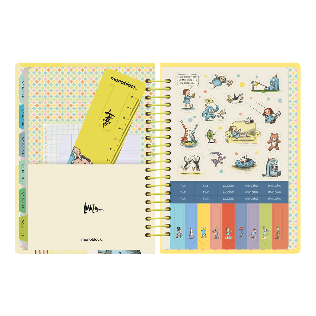 PREVENTA - Agenda Semanal 2026 Monoblock - Macanudo por Liniers