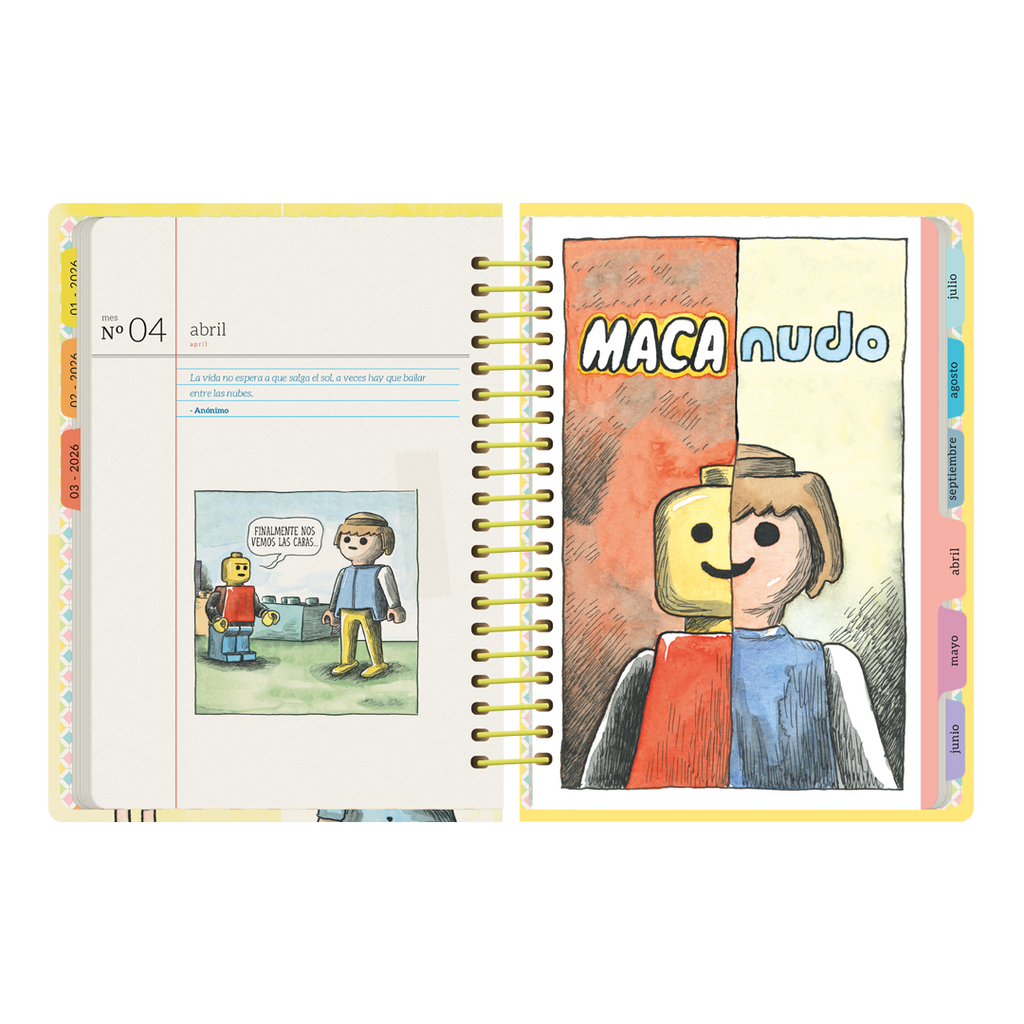 PREVENTA - Agenda Semanal 2026 Monoblock - Macanudo por Liniers