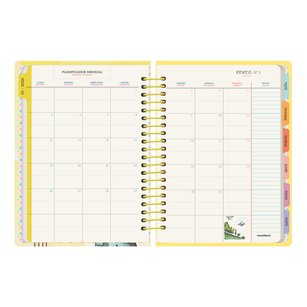 PREVENTA - Agenda Semanal 2026 Monoblock - Macanudo por Liniers