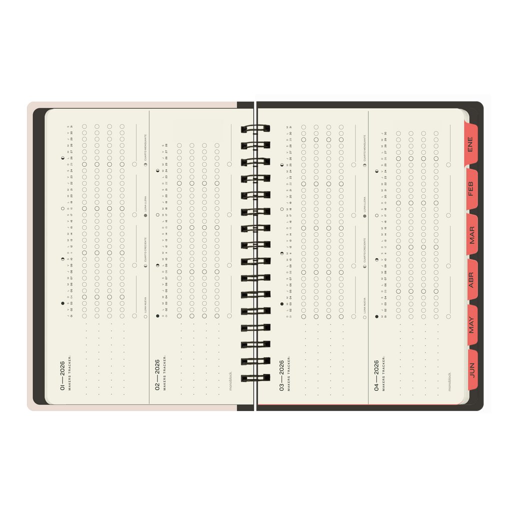 PREVENTA - Agenda semanal 2026 Monoblock - Makers