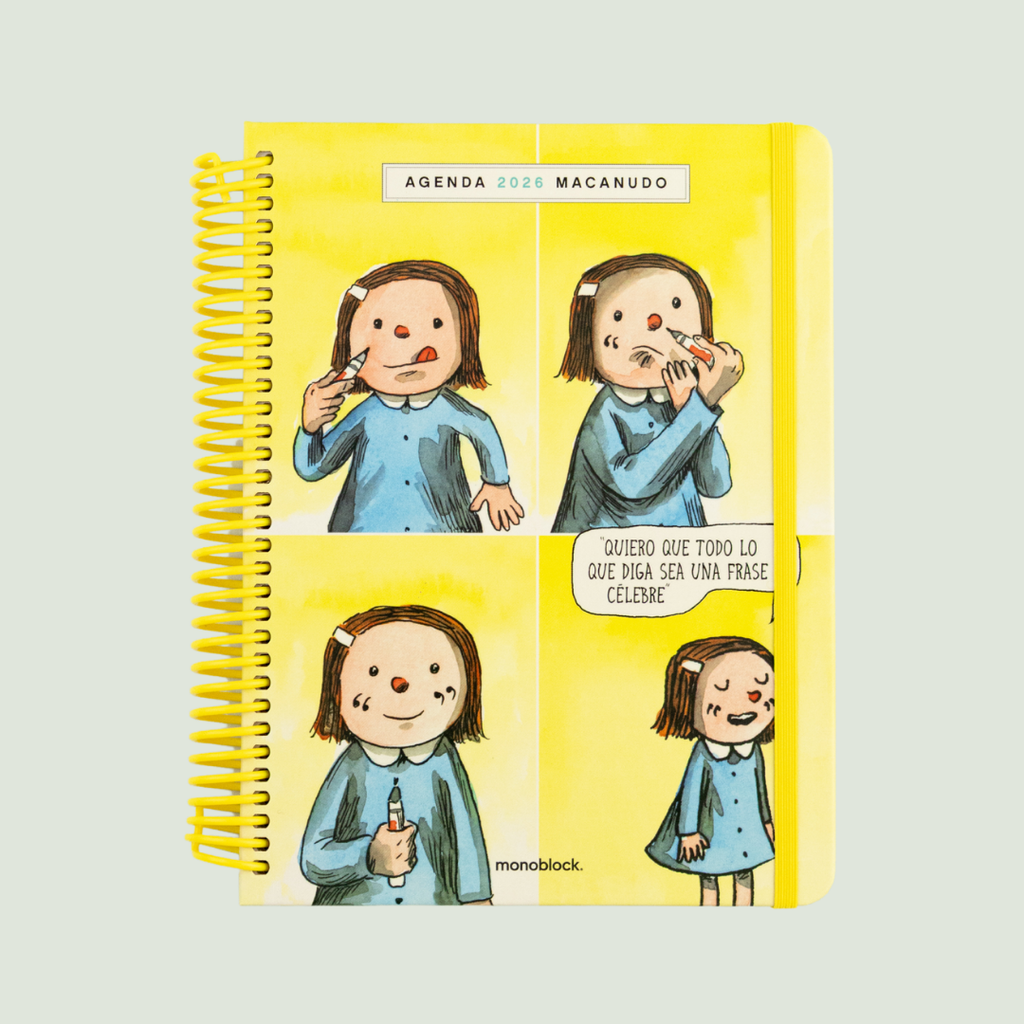 Agenda Semanal 2026 Monoblock - Macanudo por Liniers