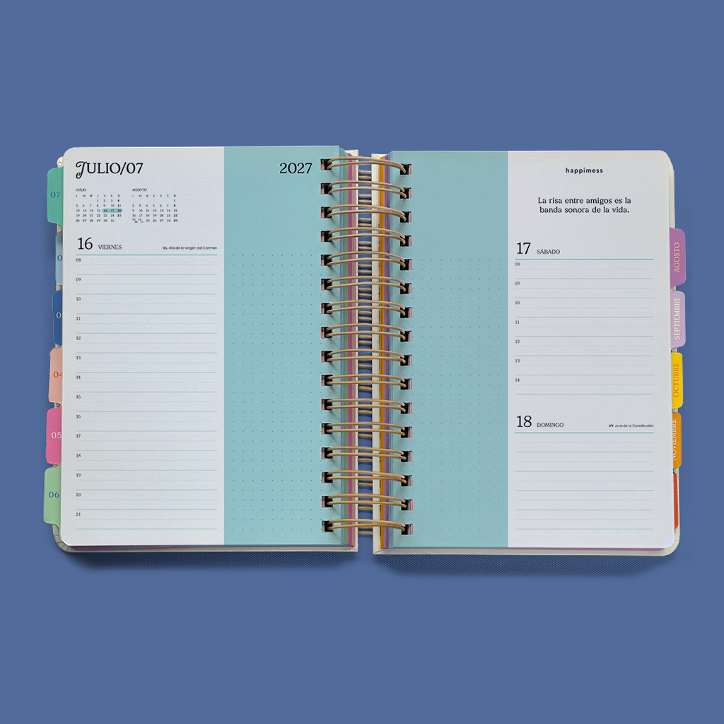 Agenda 2027 Monoblock - Happimess Mis sueños me necesitan