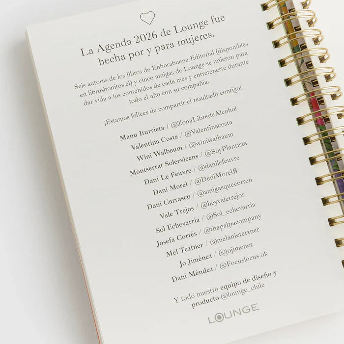 Agenda 2026 Grande Flores - Lounge