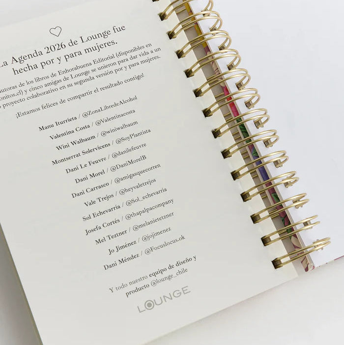 Agenda 2026 Mediana Flores - Lounge