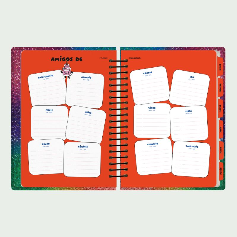 Agenda semanal 2026 Monoblock - Flo meije Bueno Bueno