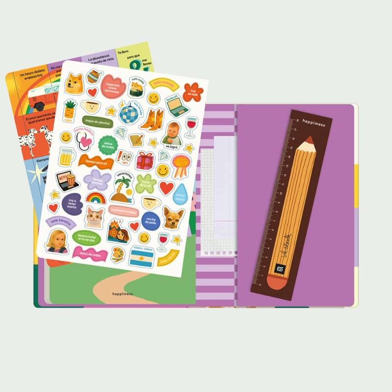 Agenda Carpeta 2026 Monoblock - Happimess Mi SuperPlan 2026 Jardín Secreto