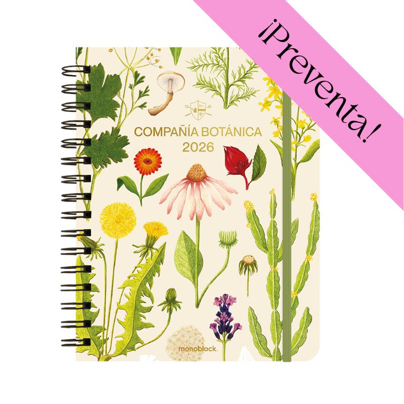 PREVENTA - Agenda semanal 2026 Monoblock - Compañía Botánica