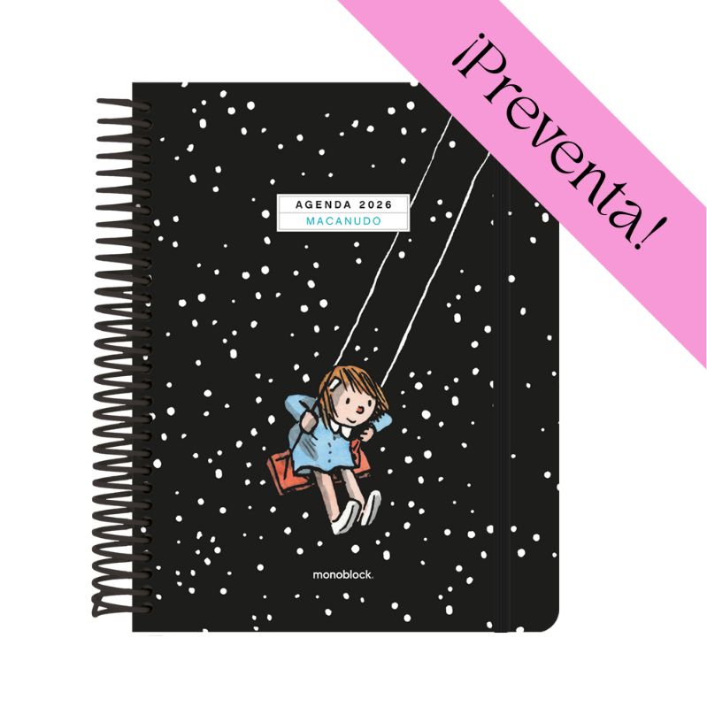PREVENTA - Agenda Diaria 2026 Monoblock - Macanudo por Liniers