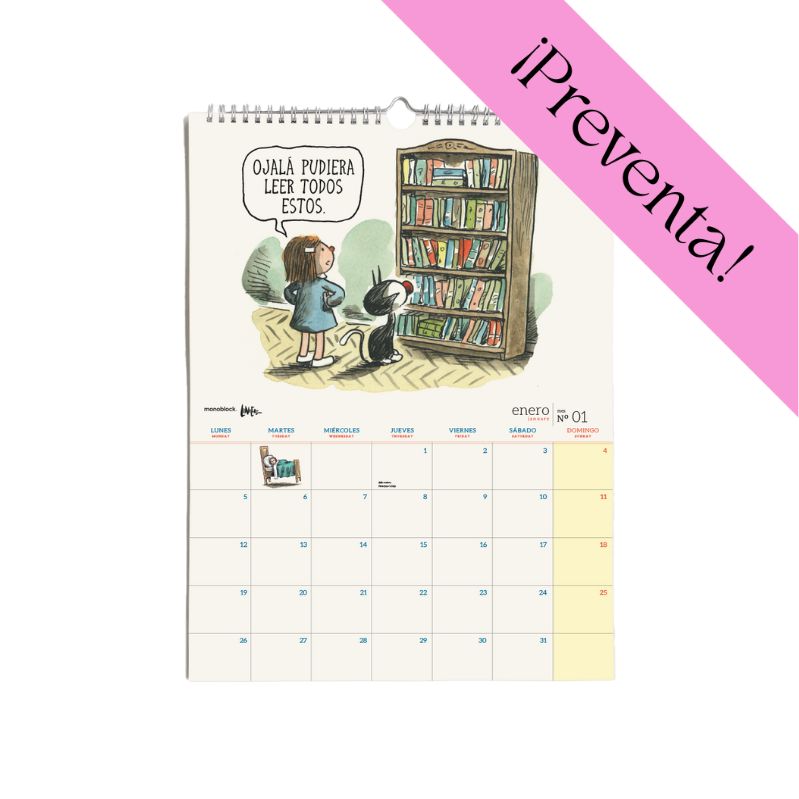 PREVENTA - Calendario Pared 2026 Monoblock - Macanudo