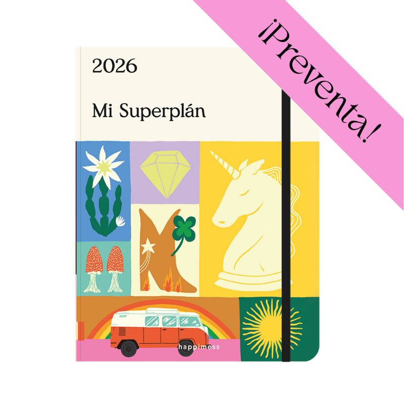 PREVENTA - Agenda Carpeta 2026 Monoblock - Happimess Mi SuperPlan 2026