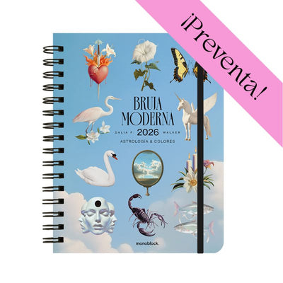 PREVENTA - Agenda semanal 2026 Monoblock - Bruja Moderna