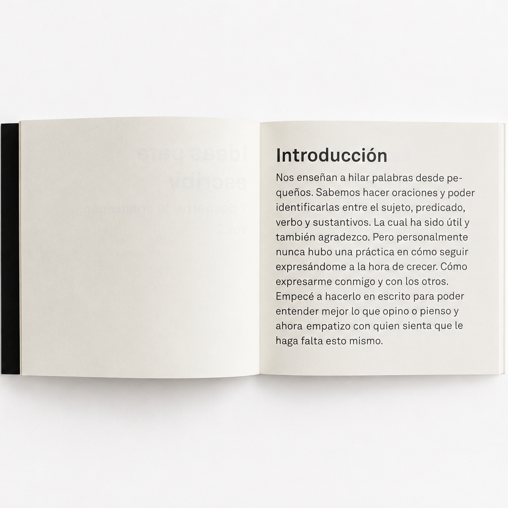 Ideas para escribir vol. 1