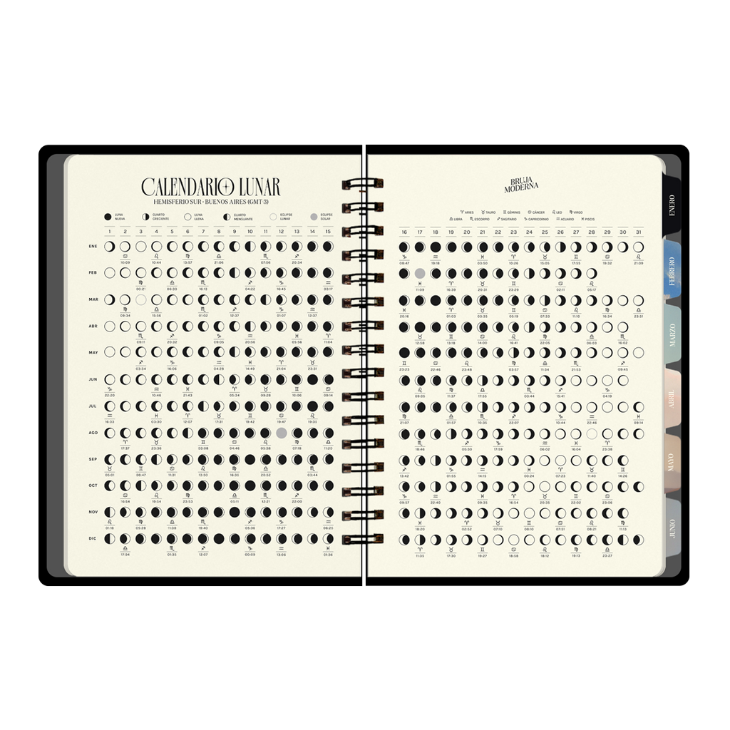PREVENTA - Agenda diaria 2026 Monoblock - Bruja Moderna