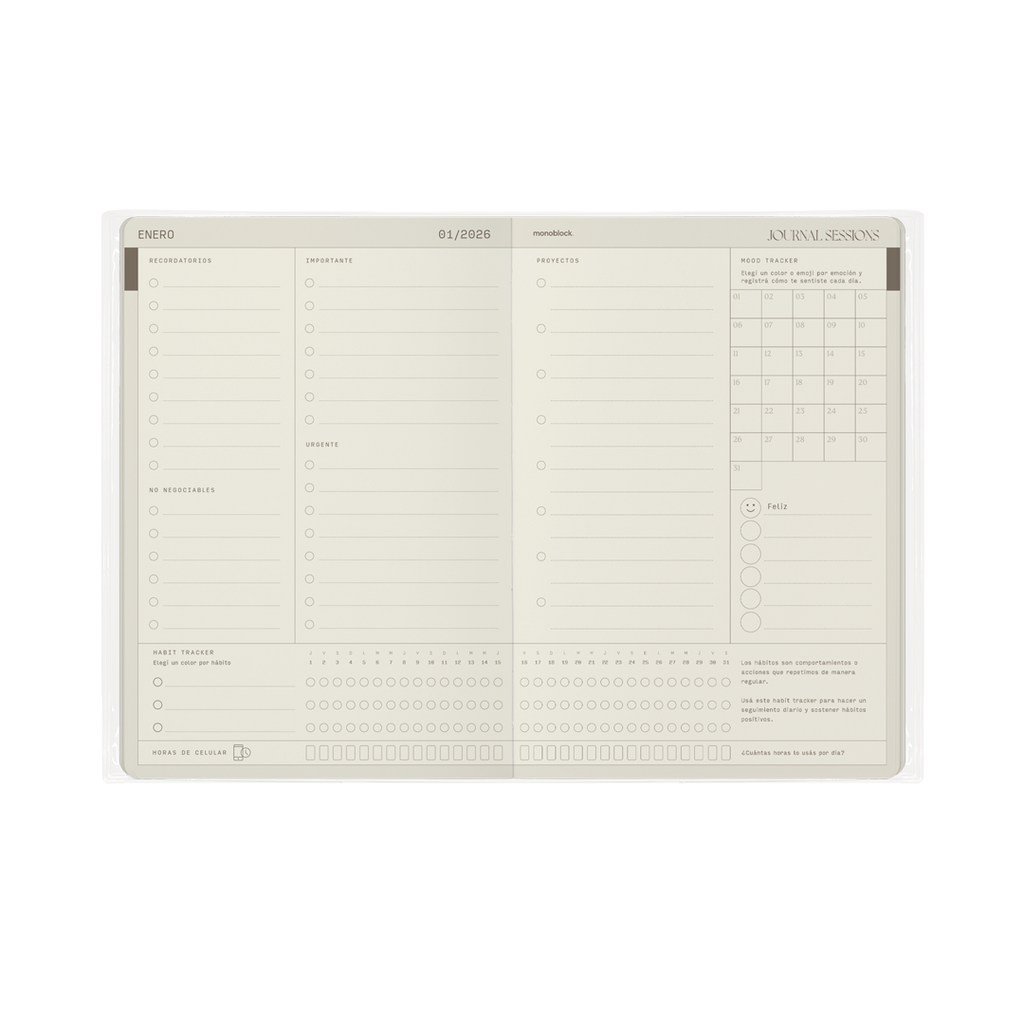 PREVENTA - Agenda 2026 Monoblock - Journal Sessions