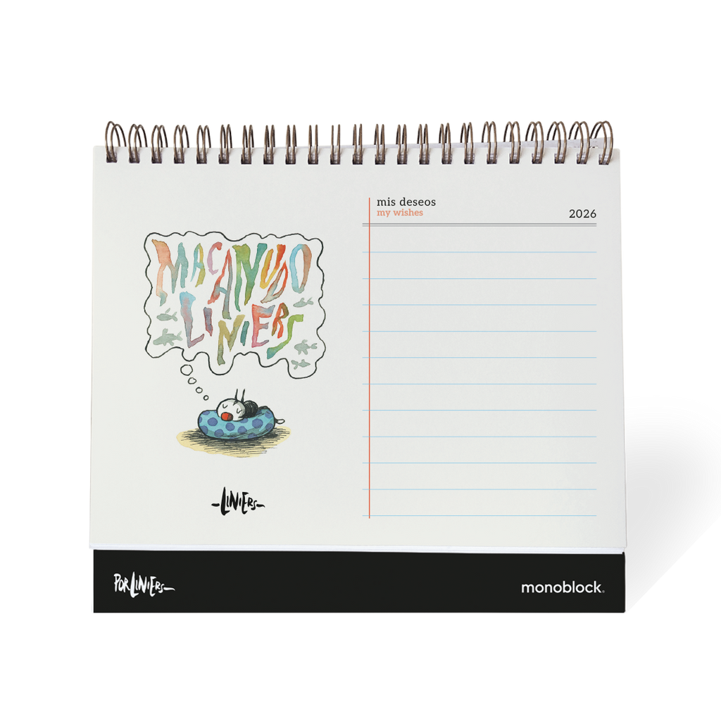 PREVENTA - Calendario de escritorio 2026 Monoblock - Macanudo