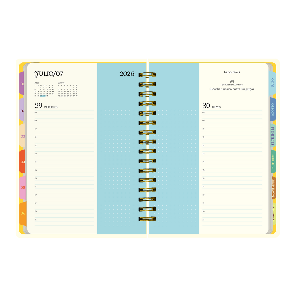 PREVENTA - Agenda Diaria 2026 Monoblock - Happimess
