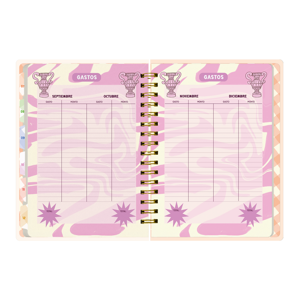 PREVENTA - Agenda semanal 2026 Monoblock - Pepita Sandwich