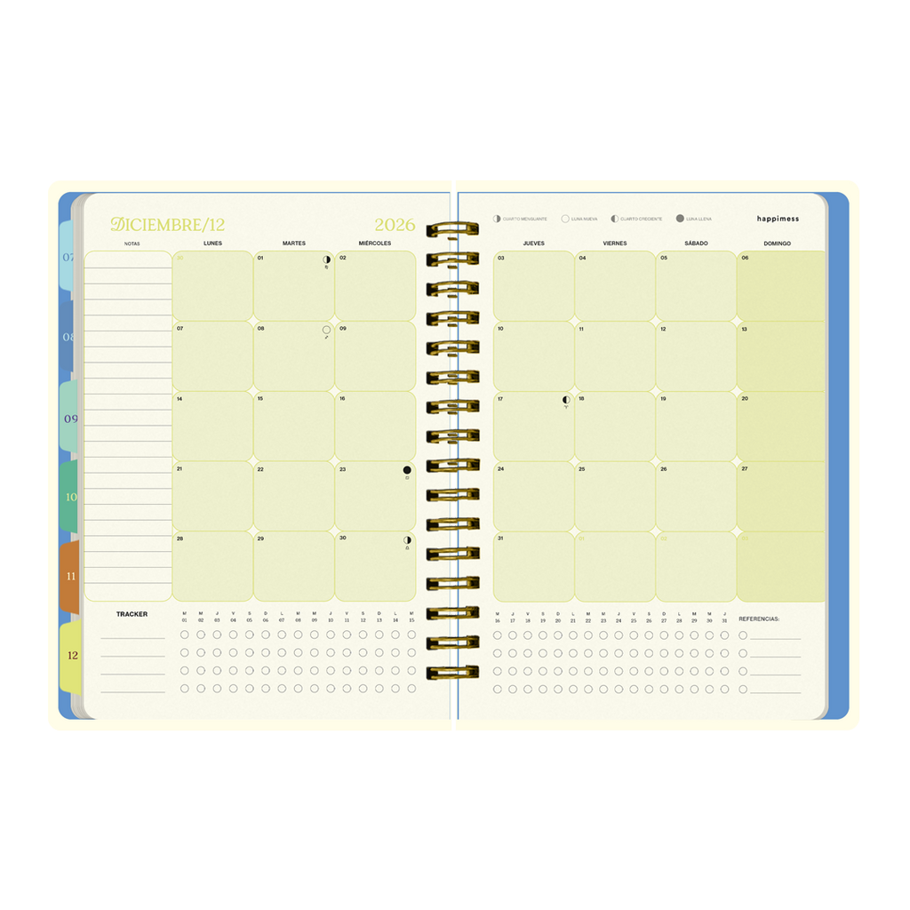 PREVENTA - Agenda Semanal 2026 Monoblock - Happimess
