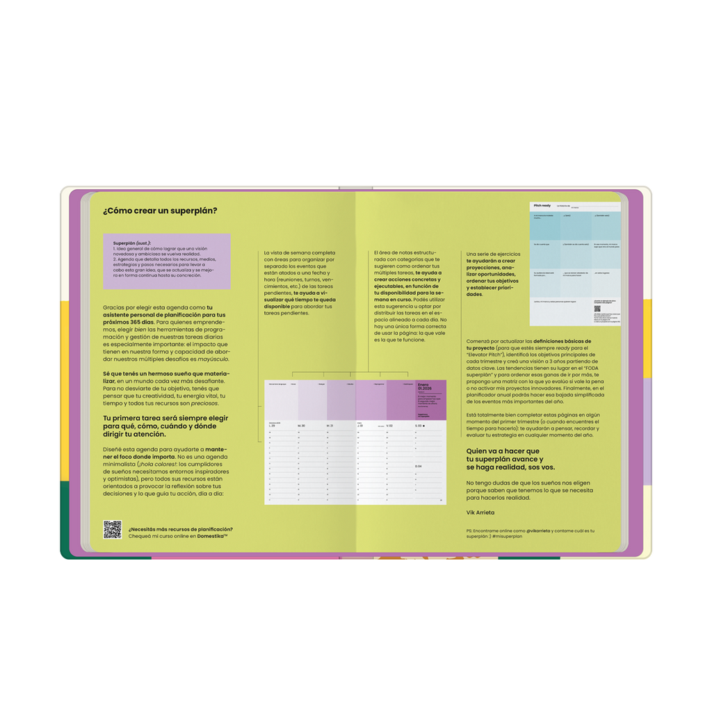 PREVENTA - Agenda Carpeta 2026 Monoblock - Happimess Mi SuperPlan 2026