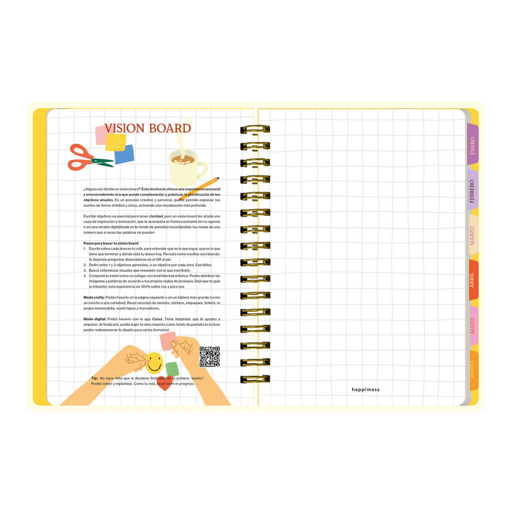 PREVENTA - Agenda Diaria 2026 Monoblock - Happimess