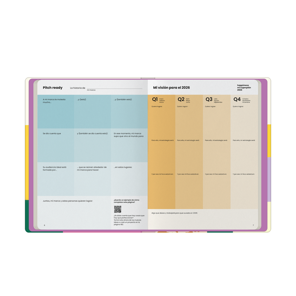 PREVENTA - Agenda Carpeta 2026 Monoblock - Happimess Mi SuperPlan 2026