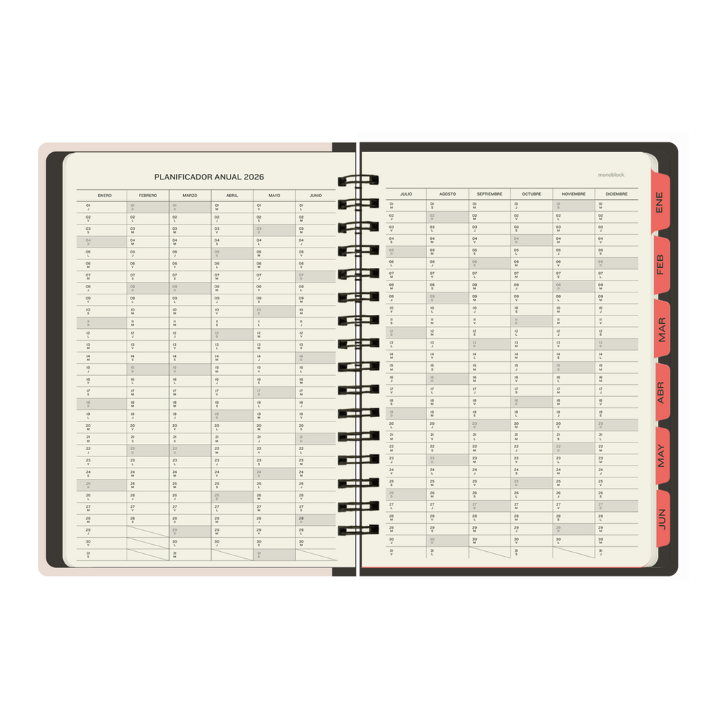 PREVENTA - Agenda semanal 2026 Monoblock - Makers