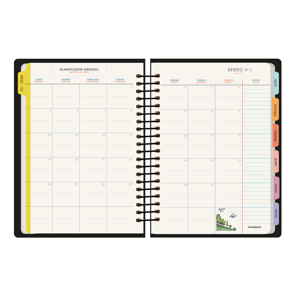 PREVENTA - Agenda Diaria 2026 Monoblock - Macanudo por Liniers