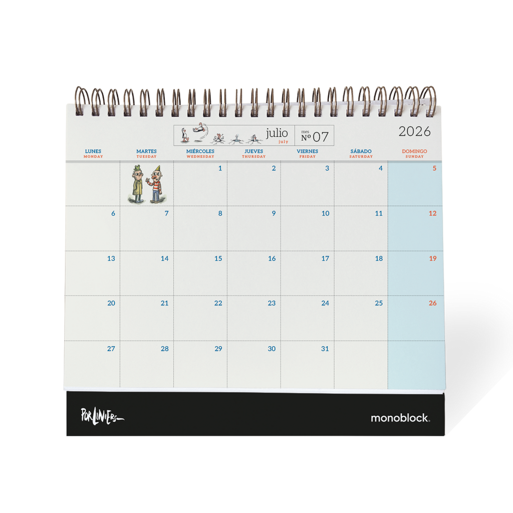 PREVENTA - Calendario de escritorio 2026 Monoblock - Macanudo