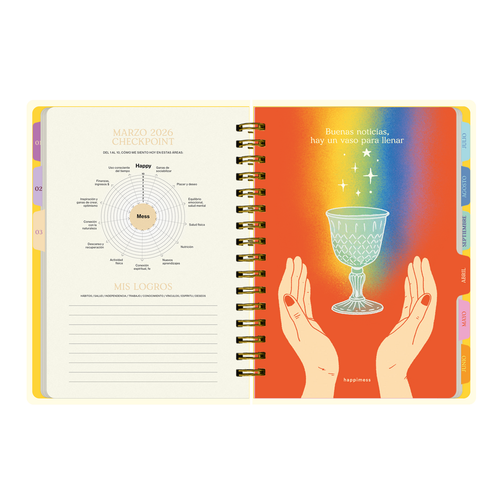 PREVENTA - Agenda Diaria 2026 Monoblock - Happimess