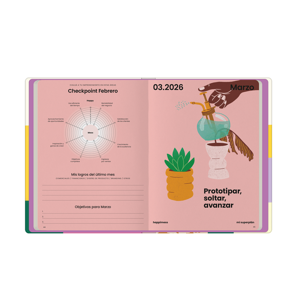 PREVENTA - Agenda Carpeta 2026 Monoblock - Happimess Mi SuperPlan 2026