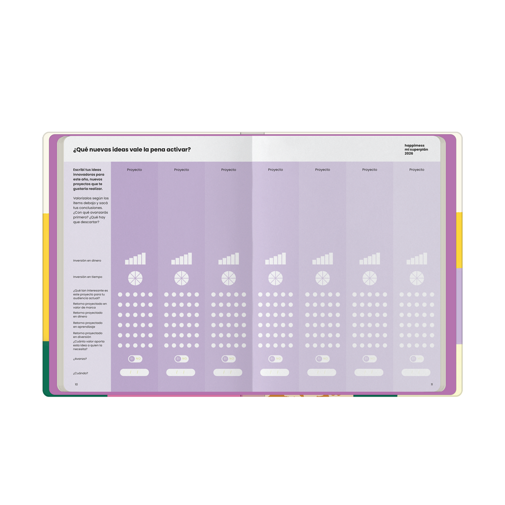 PREVENTA - Agenda Carpeta 2026 Monoblock - Happimess Mi SuperPlan 2026