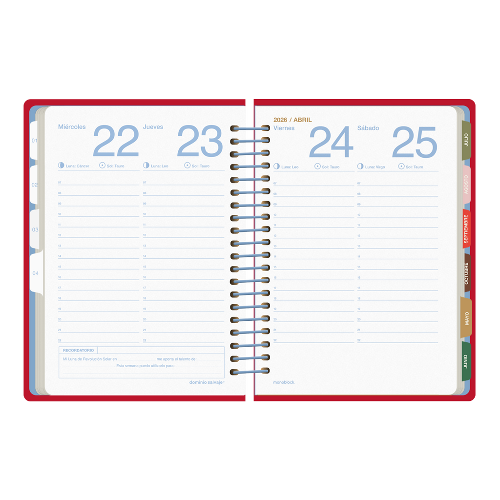 PREVENTA - Agenda 2026 Monoblock - Dominio Salvaje