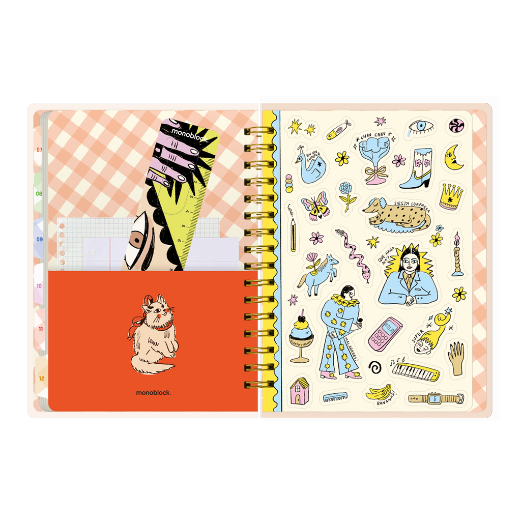 PREVENTA - Agenda semanal 2026 Monoblock - Pepita Sandwich