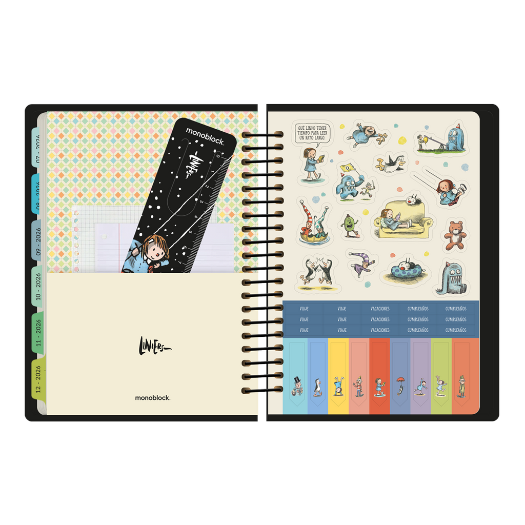 PREVENTA - Agenda Diaria 2026 Monoblock - Macanudo por Liniers