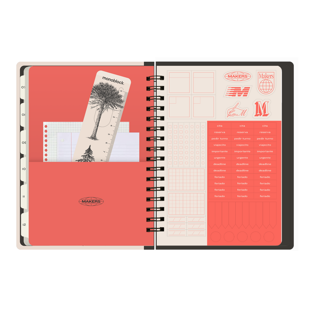 PREVENTA - Agenda semanal 2026 Monoblock - Makers