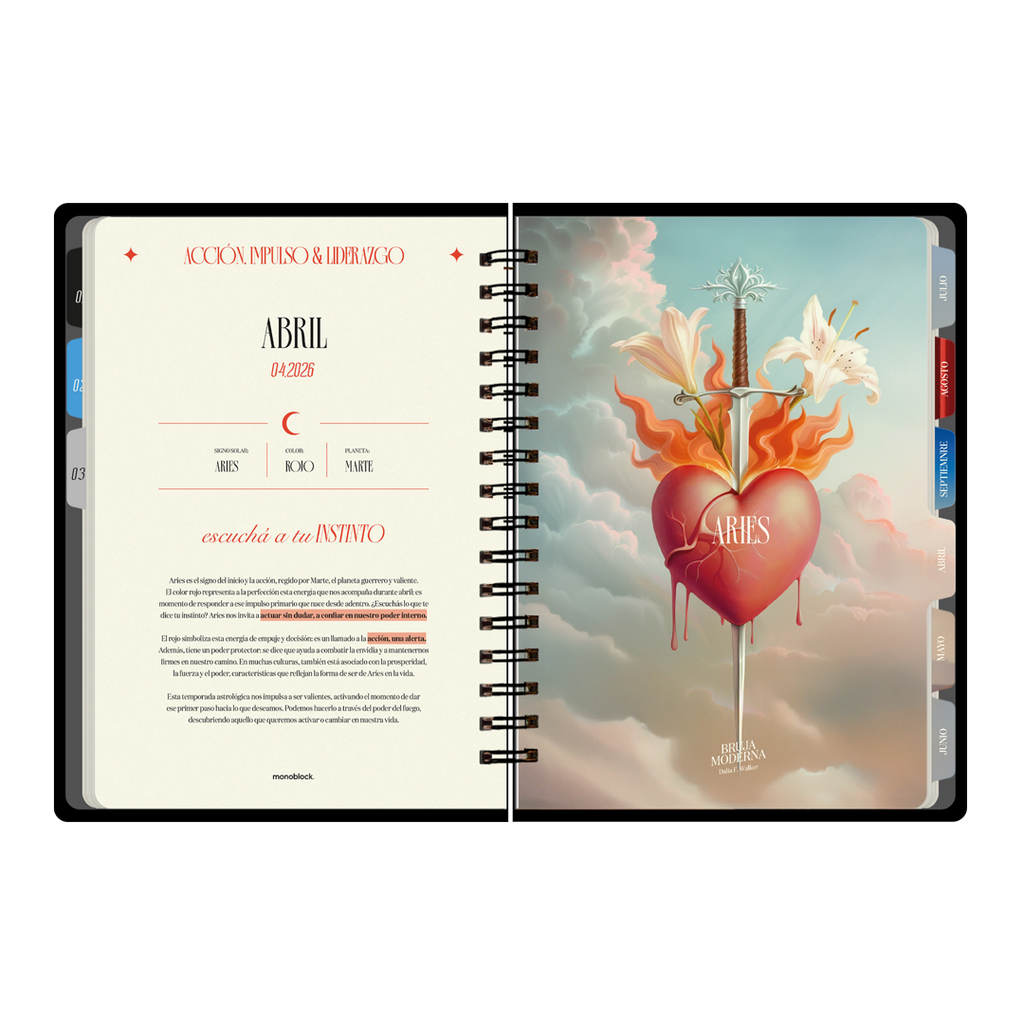 PREVENTA - Agenda diaria 2026 Monoblock - Bruja Moderna