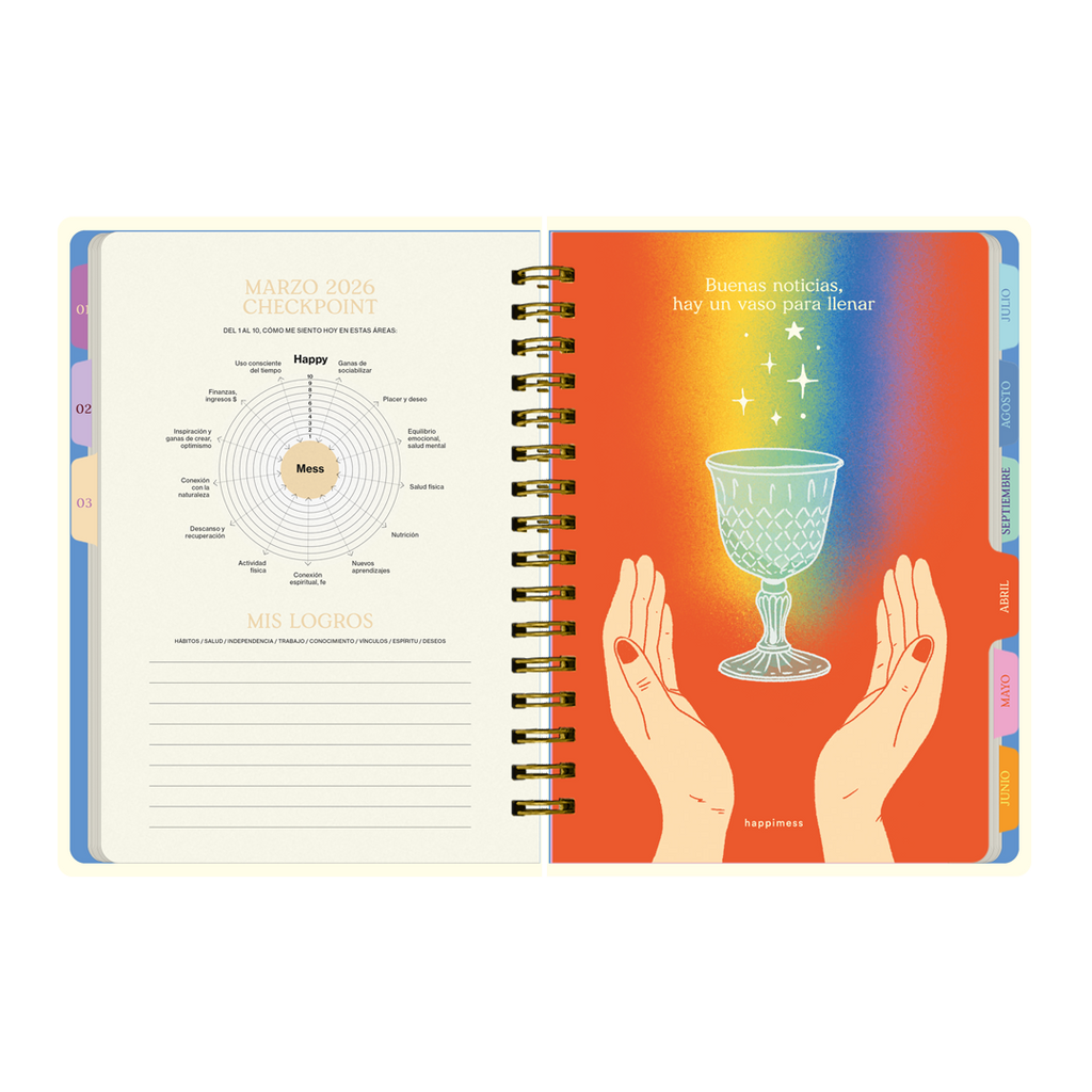 PREVENTA - Agenda Semanal 2026 Monoblock - Happimess