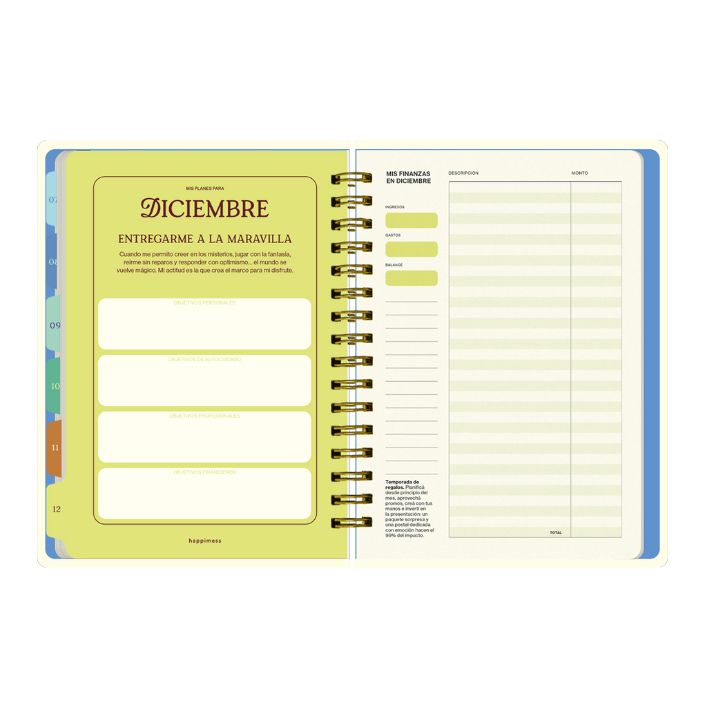 PREVENTA - Agenda Semanal 2026 Monoblock - Happimess